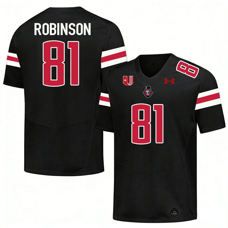 Austin Peay Governors #81 Jaden Robinson College Football Jerseys,Uniforms Stitched-Black